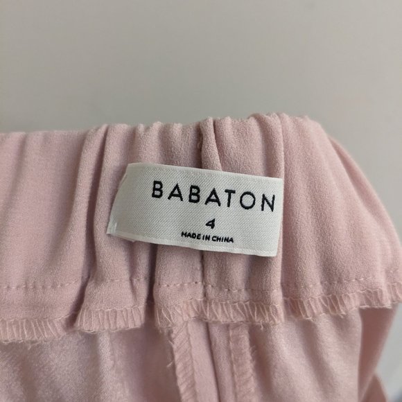 Aritzia Babaton Cohen Pants Light Blush Pink Size 4 - Picture 4 of 5